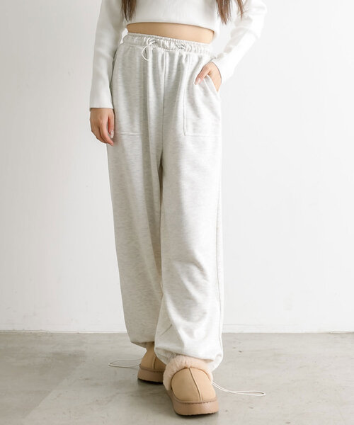 裾ドロストスウェットパンツ（その他パンツ）｜OLIVE des OLIVE