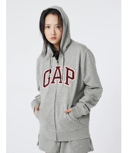 GAP グレー ジップアップパーカー GAP グレージップアップ GAP グレー