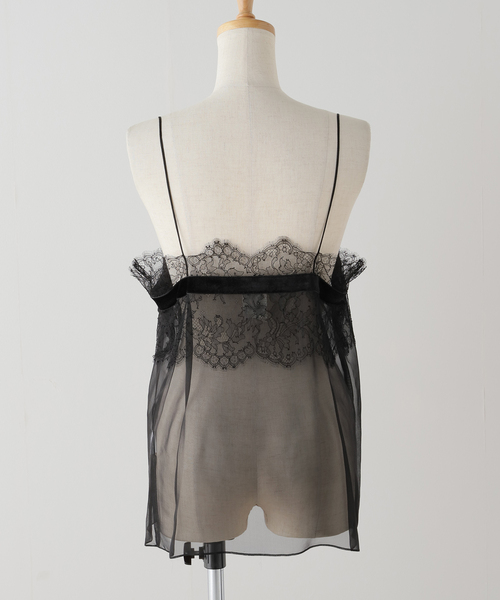 IENA（イエナ）の「Raspail/ラスパイユ LACE CAMISOLE キャミソール RB
