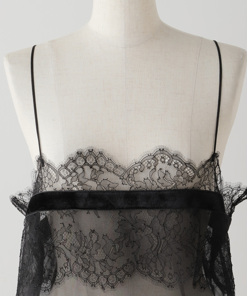 IENA（イエナ）の「Raspail/ラスパイユ LACE CAMISOLE キャミソール RB