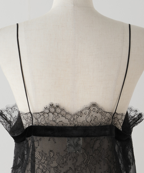 IENA（イエナ）の「Raspail/ラスパイユ LACE CAMISOLE キャミソール RB