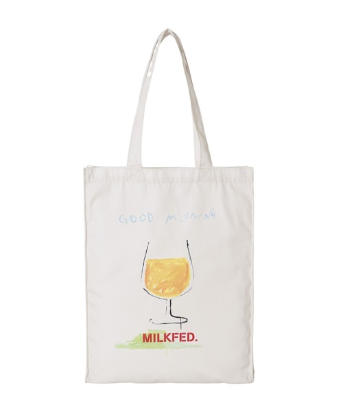 MILKFED.(ミルクフェド)の「MILKFED.xOMIYA ELLIE JUICE TOTE BAG(トートバッグ・レディース・ホワイト・ONE SIZE)」の4枚目の写真