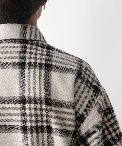 RAGEBLUE（レイジブルー）の「ツイードオーバーサイズチェックシャツ（シャツ/ブラウス・メンズ・ホワイト系その他/ブルー系その他・MEDIUM/LARGE）」の18枚目の写真