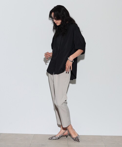 GALLEST(ギャレスト)の「◆タックスリーブフォルムシャツ(シャツ/ブラウス・レディース・ボルドー/ベージュ/ブラック・38)」の11枚目の写真