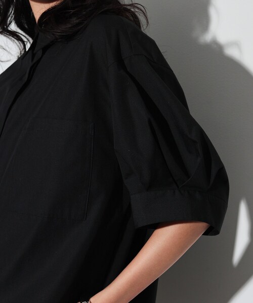 GALLEST(ギャレスト)の「◆タックスリーブフォルムシャツ(シャツ/ブラウス・レディース・ボルドー/ベージュ/ブラック・38)」の16枚目の写真