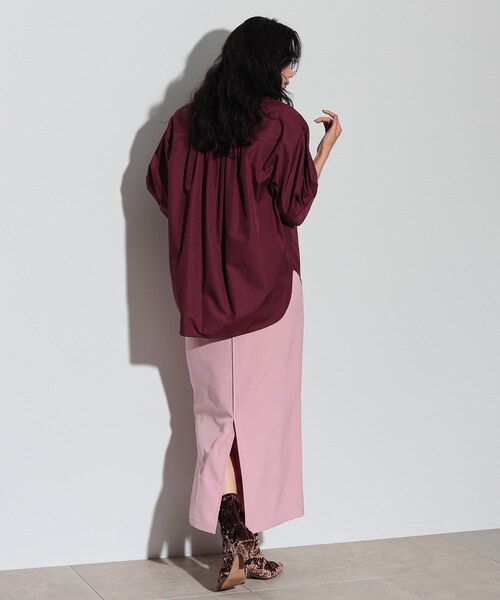 GALLEST(ギャレスト)の「◆タックスリーブフォルムシャツ(シャツ/ブラウス・レディース・ボルドー/ベージュ/ブラック・38)」の20枚目の写真