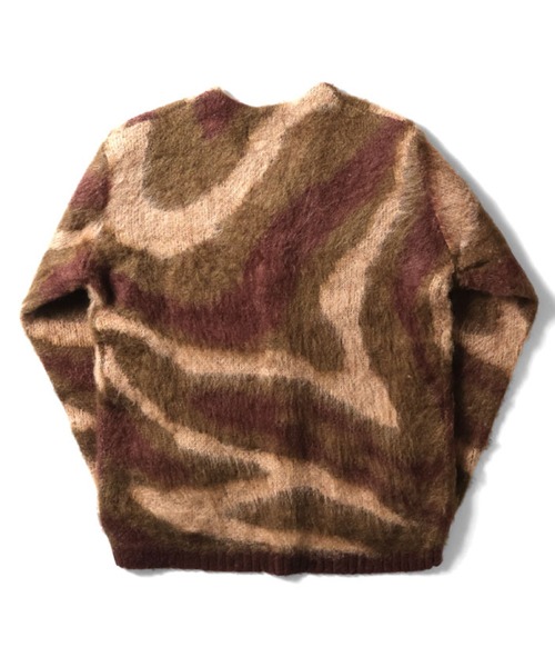 カーディガン HOUSTON / MOHAIR TOUCH CARDIGAN (MARBLE)マーブル柄 モヘアタッチ 起毛 ニット カーディガン / HOUSTON（ヒューストン）の「［UNIVERD72/ユニバード］MARBLE