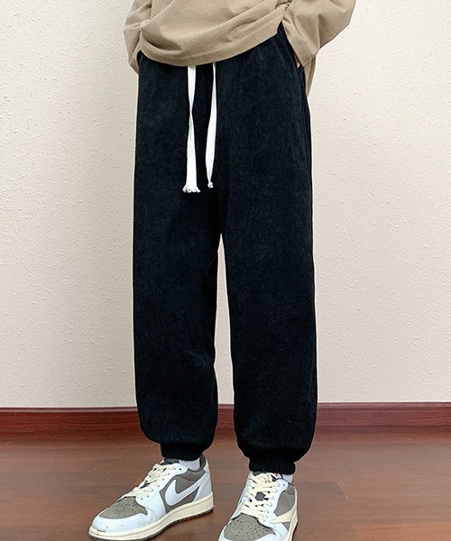 WARAIJOGO(ワライジョウゴ)の「【WARAIJOGO】無地コーデュロイジョガーパンツ(NEZ)(その他パンツ・メンズ・ブラック/ブラウン/ベージュ・FREE)」の10枚目の写真