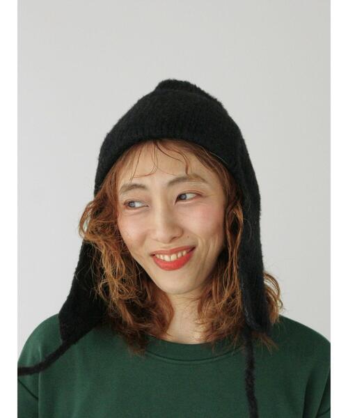 Lugnoncure(ルノンキュール)の「フライトニットキャップ(ハット・レディース・ブラック/ベージュ/オフホワイト・F)」の7枚目の写真