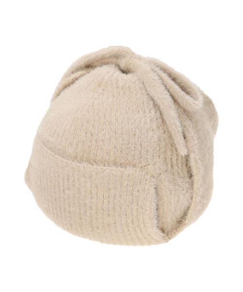 Lugnoncure(ルノンキュール)の「フライトニットキャップ(ハット・レディース・ブラック/ベージュ/オフホワイト・F)」の11枚目の写真