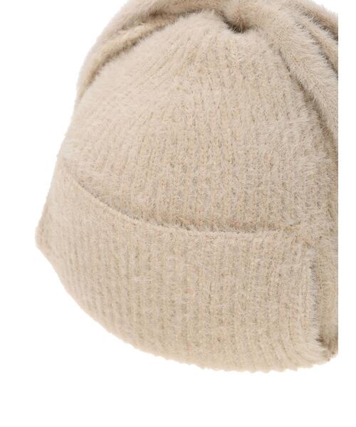 Lugnoncure(ルノンキュール)の「フライトニットキャップ(ハット・レディース・ブラック/ベージュ/オフホワイト・F)」の17枚目の写真