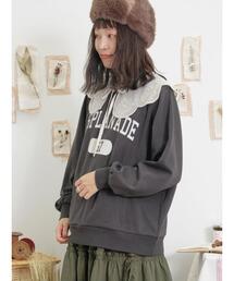 Samansa Mos2 | ロゴプリントゆるスウェット(Tシャツ/カットソー)