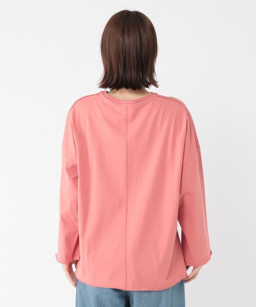 studio CLIP（スタディオクリップ）の「【一部店舗先行発売】オーガニックコットンワイドプルオーバー（Tシャツ/カットソー・レディース・オフホワイト/ライトグリーン/ネイビー/ピンク・FREE）」の11枚目の写真