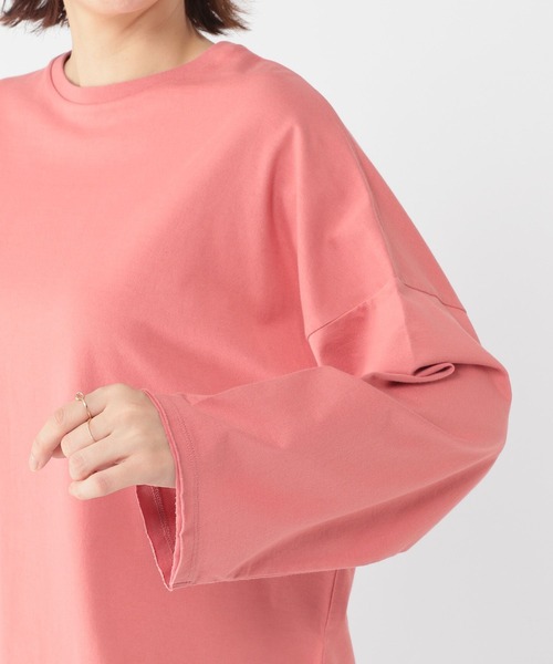 studio CLIP（スタディオクリップ）の「【一部店舗先行発売】オーガニックコットンワイドプルオーバー（Tシャツ/カットソー・レディース・オフホワイト/ライトグリーン/ネイビー/ピンク・FREE）」の13枚目の写真