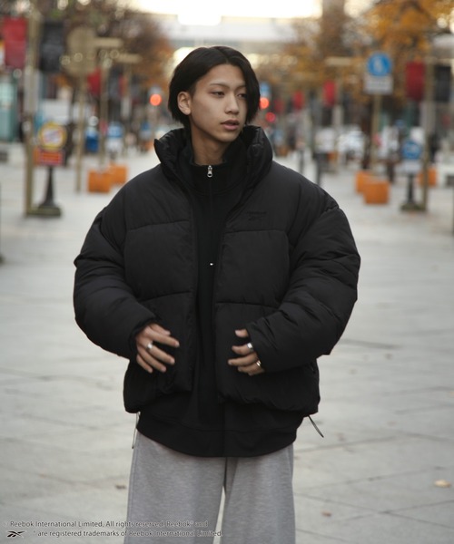 Reebok（リーボック）の「【REEBOK】 中綿 パディング ダウン ジャケット ブルゾン / アウター（ダウンジャケット/コート・メンズ・ブラック/ブラック系・LARGE/MEDIUM）」の7枚目の写真