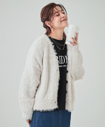 Cutie Blonde | フェザー調ニットカーディガン(カーディガン/ボレロ)