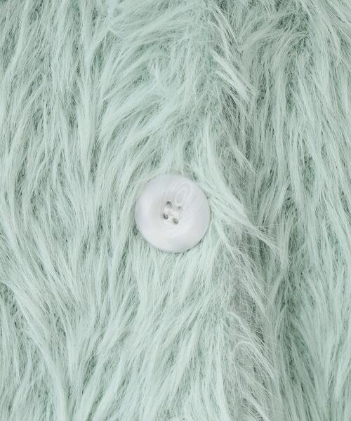 Cutie Blonde(キューティーブロンド)の「◆フェザー調ニットカーディガン(カーディガン/ボレロ・レディース・アイボリー/ブラック/ライトブルー・00)」の10枚目の写真