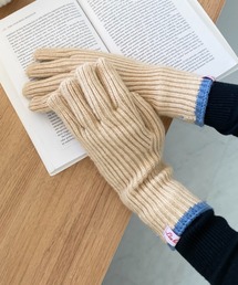 CLEA | 【スマホ対応】リブニットホールタッチライングローブ手袋(手袋)