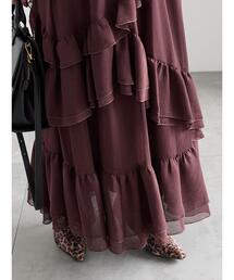 Te chichi | ラッフルフリルアシンメトリーティアードスカート(スカート)