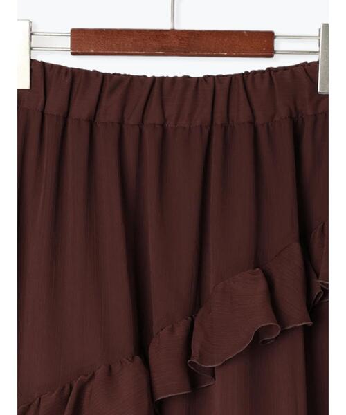 Te chichi（テチチ）の「ラッフルフリルアシンメトリーティアードスカート（スカート・レディース・ベージュ/ブラウン・F）」の22枚目の写真