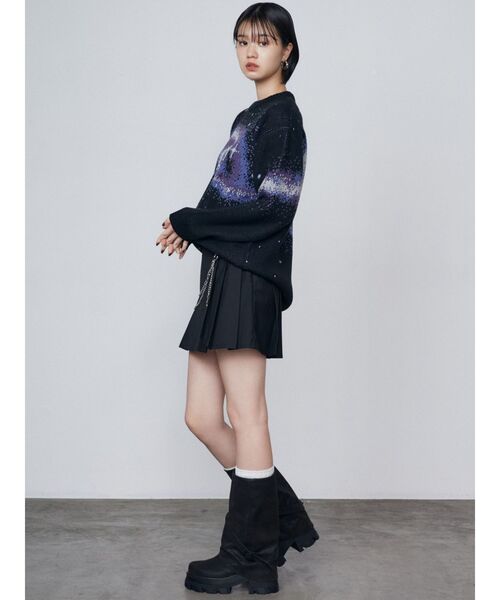 EMODA（エモダ）の「レイヤーチェーンベルトスカート（スカート・レディース・ネイビー/グレー/ブラック・SMALL/MEDIUM）」の15枚目の写真