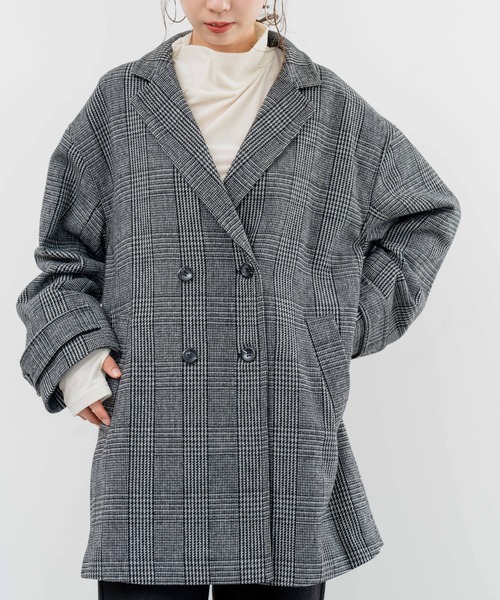 【セール】【ANNA LUNA】 チェック柄が映えるミドル丈コート！（その他アウター）｜ANNA LUNA（アンナルナ）