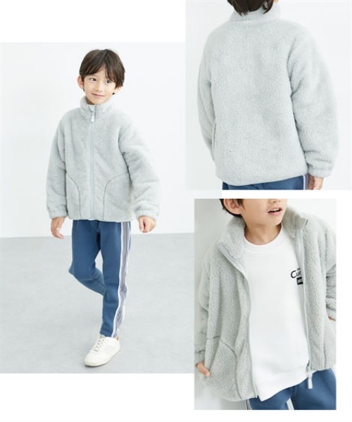 セール】両面ボア フリースジャケット（ブルゾン）｜QUNTSTYLE