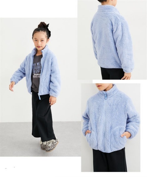 セール】両面ボア フリースジャケット（ブルゾン）｜QUNTSTYLE（キュン