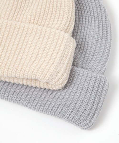 GLOBAL WORK（グローバルワーク）の「抗菌防臭ニットワッチ/234977（ニットキャップ/ビーニー・レディース・カーキ/グレー/ライトベージュ/オレンジ/ブラック/アイボリー・ONE SIZE）」の13枚目の写真