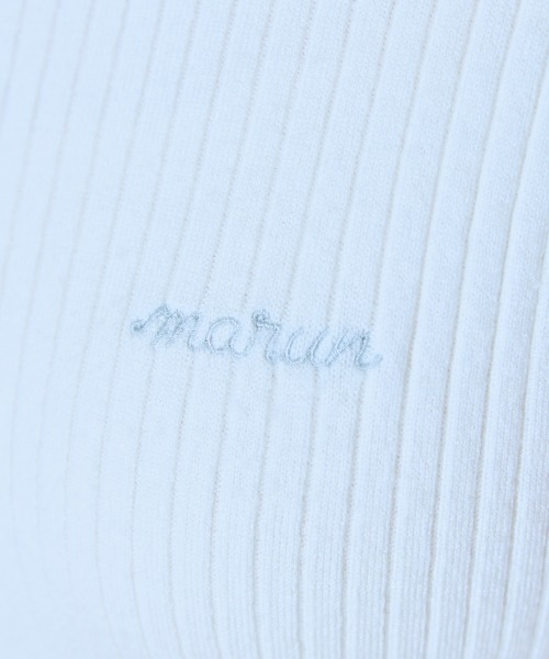 marun（マルン）の「＜大きいサイズ＞ リブニットトップス marun（ニット/セーター・レディース・オフホワイト/ピンク・5L/4L/3L/LL/L）」の8枚目の写真