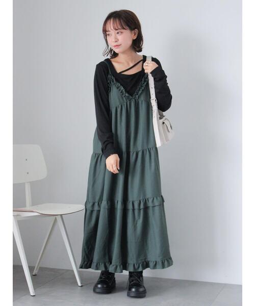 ehka sopo（エヘカソポ）の「ストラップスクエアネックカットソー（Tシャツ/カットソー・レディース・ブラック/キナリ/サックスブルー/グレー・F）」の22枚目の写真