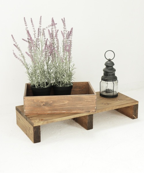 木製踏み台ロータイプ ハンドメイド <未来工房 MIKU-KOBO>（インテリア