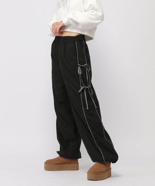 3.3 Field Trip （3.3フィールドトリップ）の「3.3 Field Trip／サイドリボンパンツ（その他パンツ・レディース・グレー/ブラック/ホワイト・SMALL/MEDIUM）」の2枚目の写真