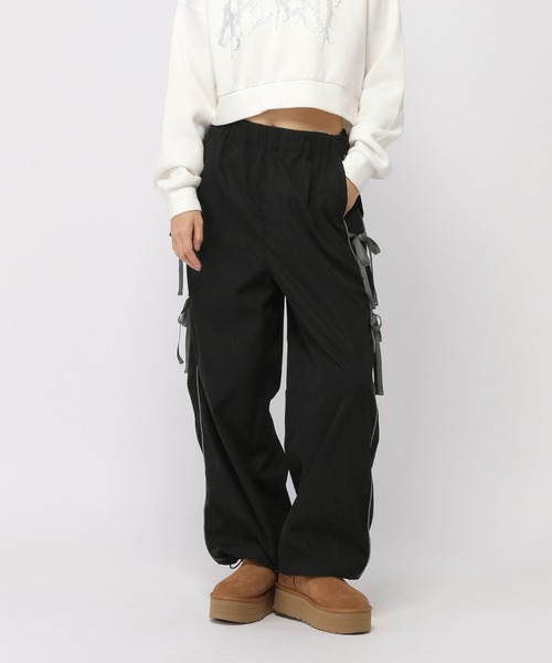 3.3 Field Trip （3.3フィールドトリップ）の「3.3 Field Trip／サイドリボンパンツ（その他パンツ・レディース・グレー/ブラック/ホワイト・SMALL/MEDIUM）」の8枚目の写真