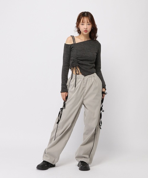 3.3 Field Trip （3.3フィールドトリップ）の「3.3 Field Trip／サイドリボンパンツ（その他パンツ・レディース・グレー/ブラック/ホワイト・SMALL/MEDIUM）」の12枚目の写真