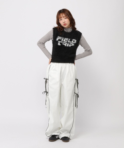 3.3 Field Trip （3.3フィールドトリップ）の「3.3 Field Trip／サイドリボンパンツ（その他パンツ・レディース・グレー/ブラック/ホワイト・SMALL/MEDIUM）」の17枚目の写真