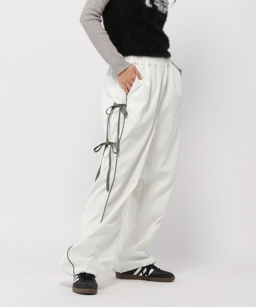 3.3 Field Trip （3.3フィールドトリップ）の「3.3 Field Trip／サイドリボンパンツ（その他パンツ・レディース・グレー/ブラック/ホワイト・SMALL/MEDIUM）」の21枚目の写真