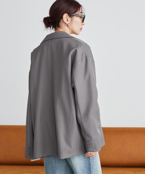 Auntie Rosa Holiday(アンティローザホリデー)の「オーバーサイズテーラードジャケット / セットアップ対応(テーラードジャケット・レディース・グレー/ブラック/キャメル/ネイビー・FREE)」の20枚目の写真