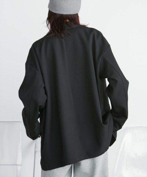 Auntie Rosa Holiday(アンティローザホリデー)の「オーバーサイズテーラードジャケット / セットアップ対応(テーラードジャケット・レディース・グレー/ブラック/キャメル/ネイビー・FREE)」の10枚目の写真