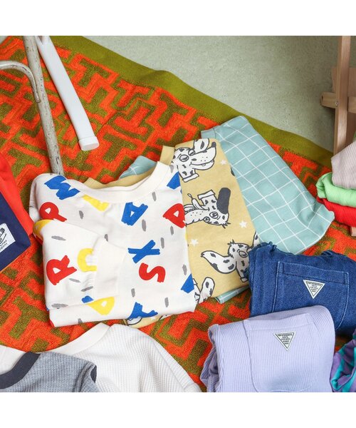 セール】【どっちも正解】DAISUKI総柄ロンT_ジュニア対応（T