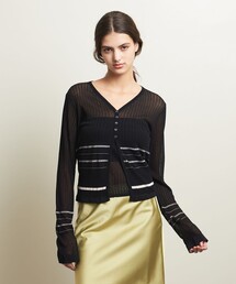 ATTISESSION | ＜ATTISESSION＞シアー ツイン カーディガン(カーディガン/ボレロ)