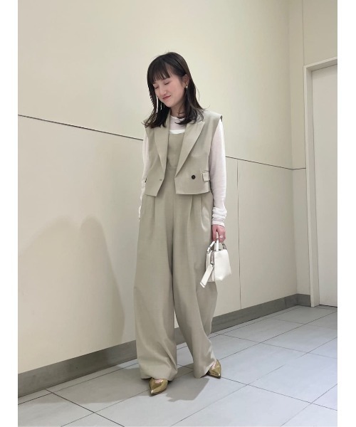 allureville ベージュ ノースリーブベスト サイズ2 M allureville ベージュ ノースリーブベスト サイズ2 M BEIGE
