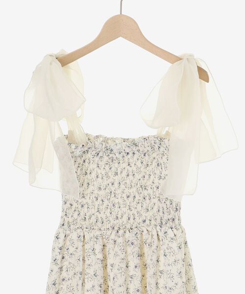 MAJESTIC LEGON（マジェスティックレゴン）の「2way肩リボンキャミワンピ（ワンピース・レディース・ブラック/ブルー系その他2/アイボリー/ホワイト系その他2/ブラック系その他/グリーン系その他/A・X-SMALL/MEDIUM/SMALL）」の20枚目の写真