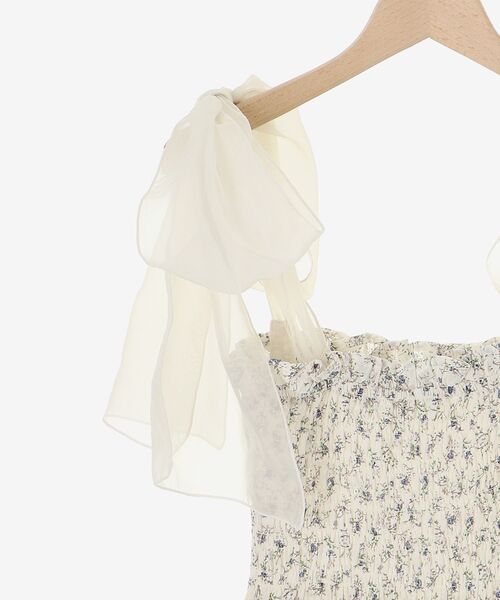 MAJESTIC LEGON（マジェスティックレゴン）の「2way肩リボンキャミワンピ（ワンピース・レディース・ブラック/ブルー系その他2/アイボリー/ホワイト系その他2/ブラック系その他/グリーン系その他/A・X-SMALL/MEDIUM/SMALL）」の21枚目の写真