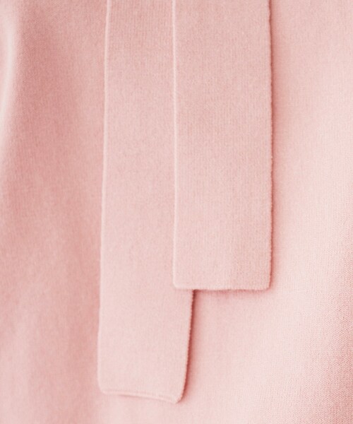 UNTITLED（アンタイトル）の「【アンサンブル可能】ボウタイ 配色プルオーバーニット（ニット/セーター・レディース・ブルー/ベビーピンク/ホワイト系5/ベージュ系その他7/ブラック系4・44/48/00/02/04）」の11枚目の写真