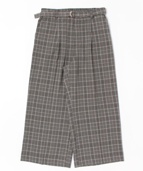 BELLUNA PLUS(ベルーナ)の「サマ見え(W)ベルト付ワイドパンツ56丈(その他パンツ・レディース・ブラック/ブラウン/グレー/テラコッタ・MEDIUM/LARGE/X-LARGE)」の3枚目の写真