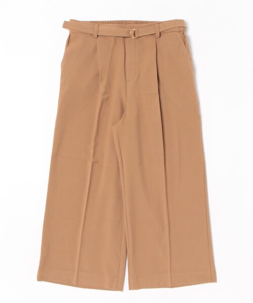 BELLUNA PLUS(ベルーナ)の「サマ見え(W)ベルト付ワイドパンツ56丈(その他パンツ・レディース・ブラック/ブラウン/グレー/テラコッタ・MEDIUM/LARGE/X-LARGE)」の4枚目の写真