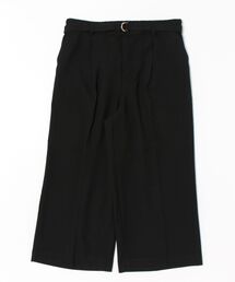 サマ見え(W)ベルト付ワイドパンツ56丈