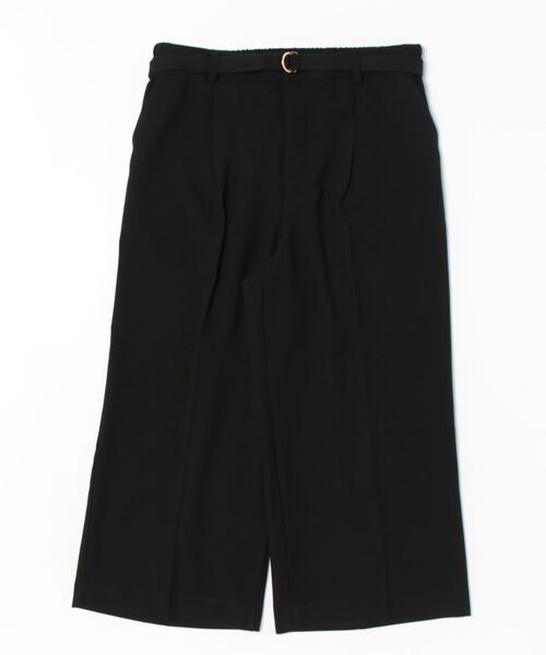 BELLUNA PLUS(ベルーナ)の「サマ見え(W)ベルト付ワイドパンツ56丈(その他パンツ・レディース・ブラック/ブラウン/グレー/テラコッタ・MEDIUM/LARGE/X-LARGE)」の2枚目の写真