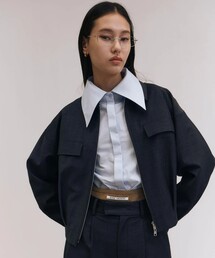 JOSE MOON | 【JOSEMOON/ジョゼムーン】WOOL MINIMAL BLOUSON/ウールミニマルブルゾン(ブルゾン)